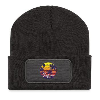 Millésime 1996 - Beanie recyclé à patch - charbon - Devant
