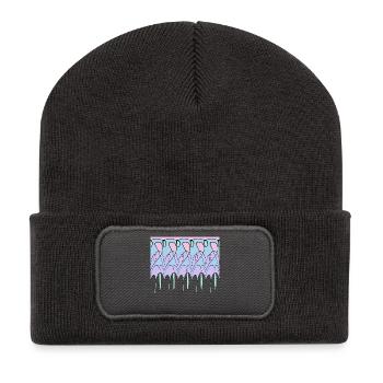 Winter 2 - Recycelte Patch Beanie - Dunkelgrau - Vorne