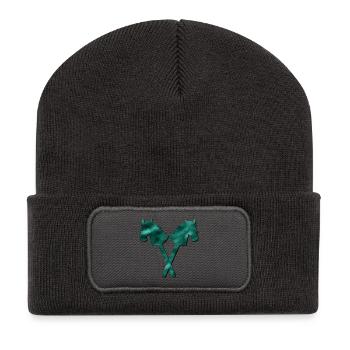 Hobby-Horsing REITEN - Recycelte Patch Beanie - Dunkelgrau - Vorne