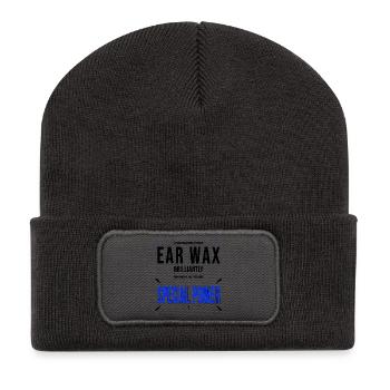 Ear Doctor Ears Earwax Gift Funny - Recycled Patch Beanie - dark grey - Front