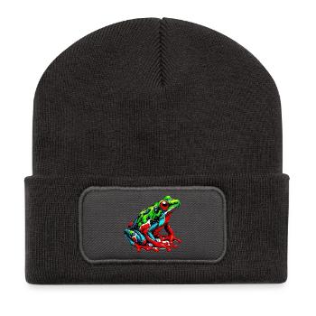 Frog - Recycled Patch Beanie - dark grey - Front
