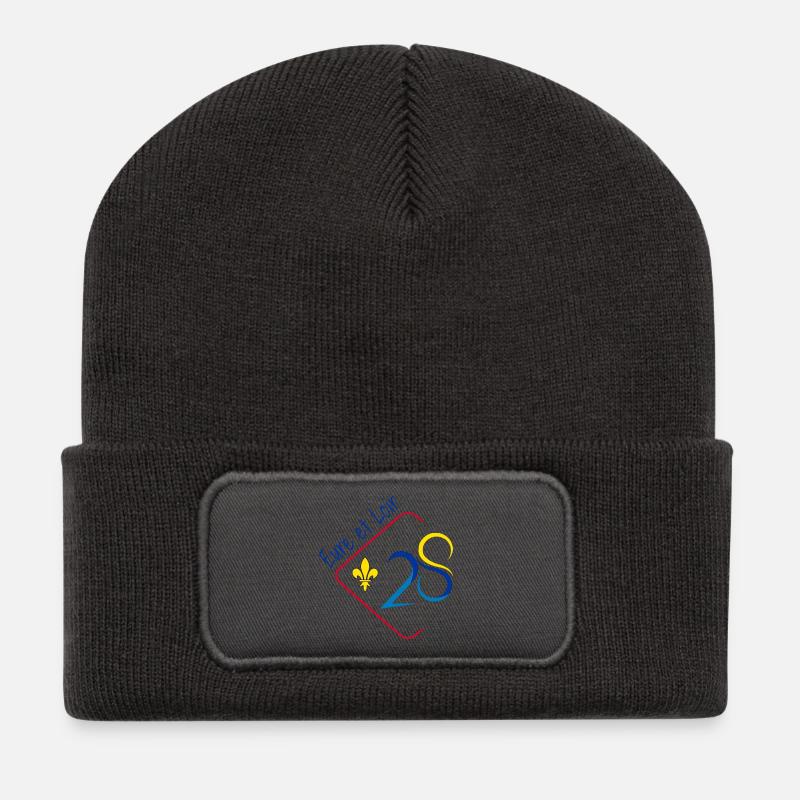 Eure et loir - Beanie recyclé à patch - charbon