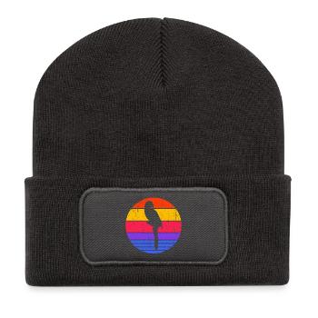 Amoureux Des Oiseaux, Des Animaux, Perroquet, Animal De Compagnie, Amoureux Des Animaux - Beanie recyclé à patch - charbon - Devant