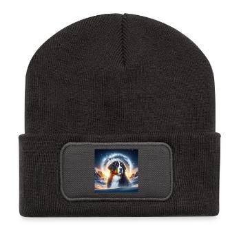 Berner Sennenhund - Recycelte Patch Beanie - Dunkelgrau - Vorne