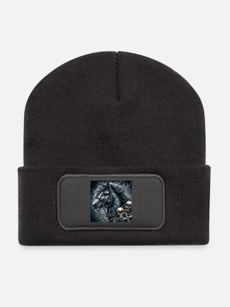 Heavy Horse - Recycled Patch Beanie - dark grey