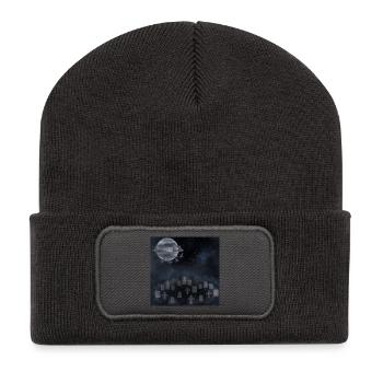 Friedhöfe, Gräber, gothic design, Horror Motiv - Recycelte Patch Beanie - Dunkelgrau - Vorne