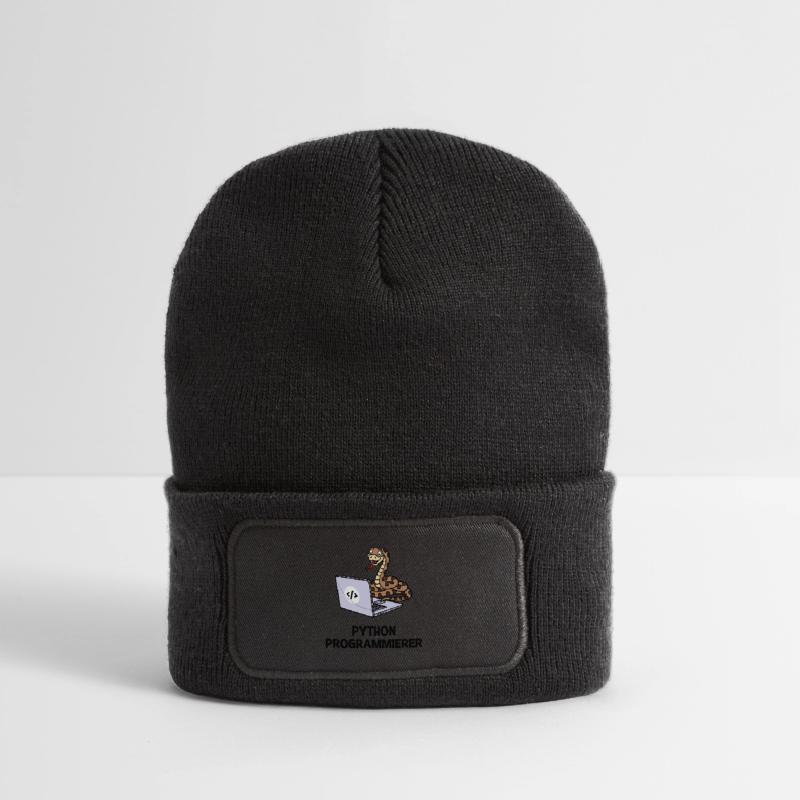 Programmierer Computer Code Developer Statement Recycelte Patch Beanie