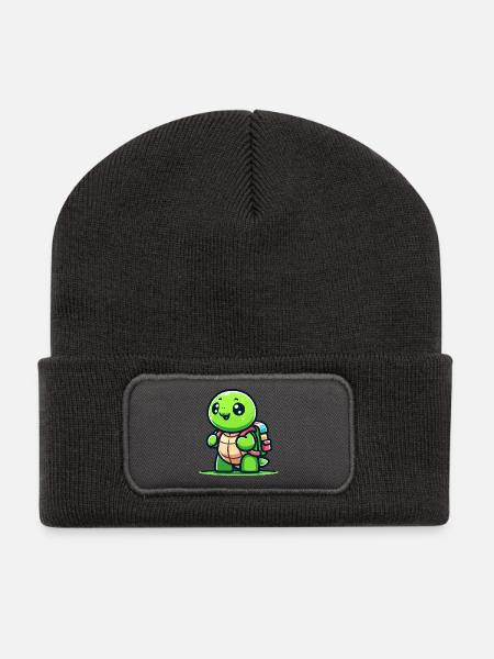 Trailblazer Turtle: The Explorer - Recycled Patch Beanie - dark grey