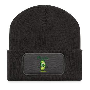 MÜDE SEIN - MÜDIGKEIT - GURKE - Recycelte Patch Beanie - Dunkelgrau - Vorne