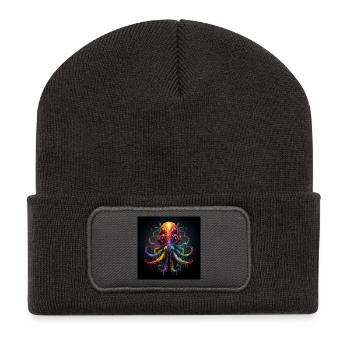 Octopus Octopus Fantasy Colorful Sea Water - Recycled Patch Beanie - dark grey - Front