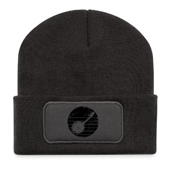 Banjo - Beanie recyclé à patch - charbon - Devant