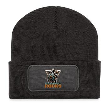 Bouldering Rocks Turtle Climbing Gift - Recycled Patch Beanie - dark grey - Front