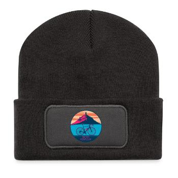 Design de T-shirt Mont Ventoux - Recycled Patch Beanie - dark grey - Front