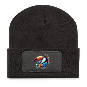 Toucan - Recycled Patch Beanie - dark grey - Front