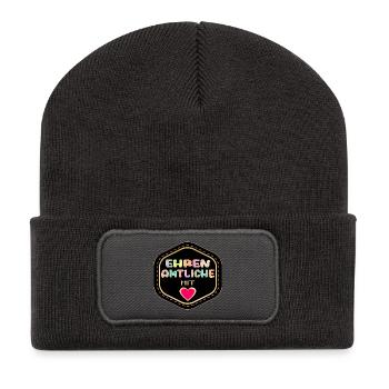 DANKESCHÖN EHRENAMTLICHE EHRENAMT - Recycelte Patch Beanie - Dunkelgrau - Vorne