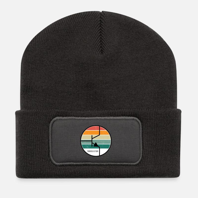 Transistor - Recycelte Patch Beanie - Dunkelgrau