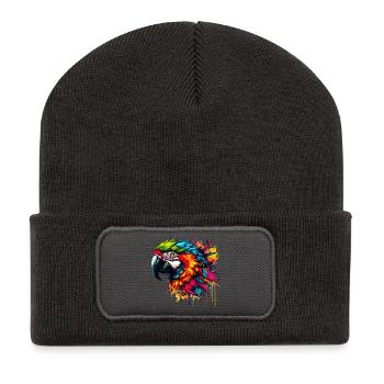 Parrot - Recycled Patch Beanie - dark grey - Front