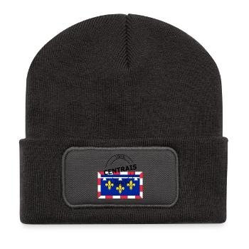 Centrais - Beanie recyclé à patch - charbon - Devant