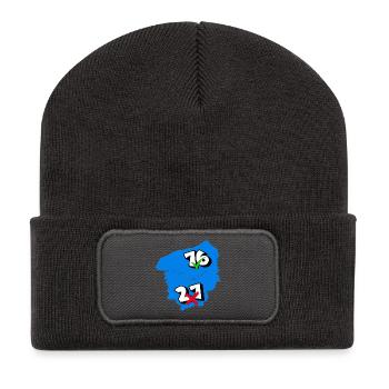 Région Haute-Normandie - Beanie recyclé à patch - charbon - Devant