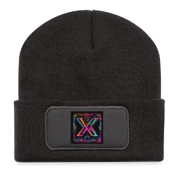 Xmas newStile - Recycelte Patch Beanie - Dunkelgrau - Vorne