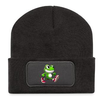 Frog - Recycled Patch Beanie - dark grey - Front