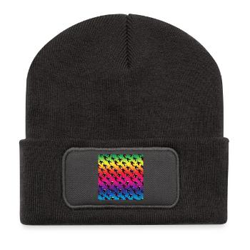 Tänzer - Recycelte Patch Beanie - Dunkelgrau - Vorne