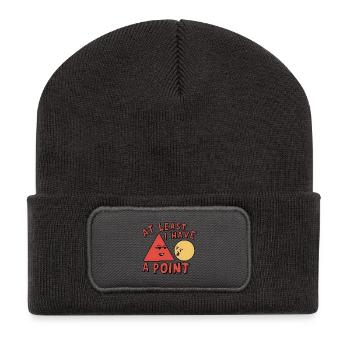 At Least I Have a Point - Recycelte Patch Beanie - Dunkelgrau - Vorne