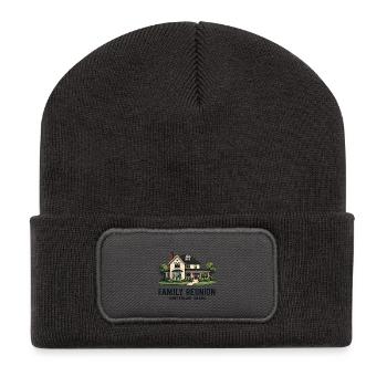 Réunion de famille - Chaos contrôlé - Beanie recyclé à patch - charbon - Devant