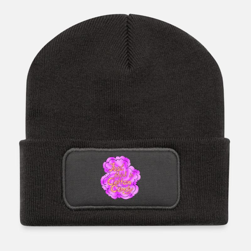 Cotton Candy Thinking Extra Shine - Recycelte Patch Beanie - Dunkelgrau