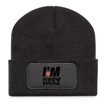 I'M berry special - Recycled Patch Beanie - dark grey - Front