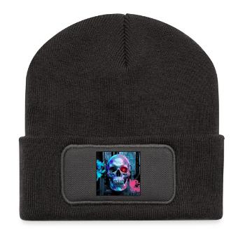 Crâne de Domo arigato - Beanie recyclé à patch - charbon - Devant