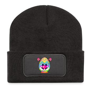Cadeaux pour Pâques - Easter Eggs Clown - Beanie recyclé à patch - charbon - Devant