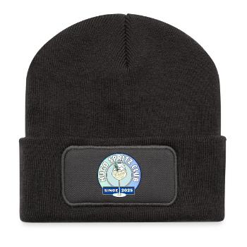 Lustiger Spritz Cocktail Club - Geschenk für die Freundin - Recycelte Patch Beanie - Dunkelgrau - Vorne