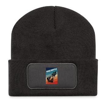 Spaceship Vintage Design - Recycled Patch Beanie - dark grey - Front