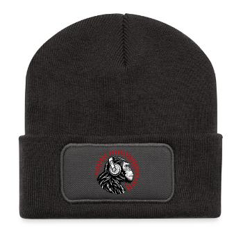 Groove Monkey – The DJ of the Wild - Recycled Patch Beanie - dark grey - Front