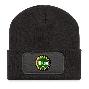 Alkan Original - Recycelte Patch Beanie - Dunkelgrau - Vorne