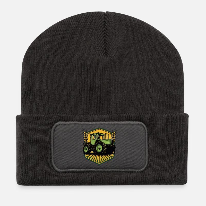 Feldkraft Legende MB Trac - Recycelte Patch Beanie - Dunkelgrau