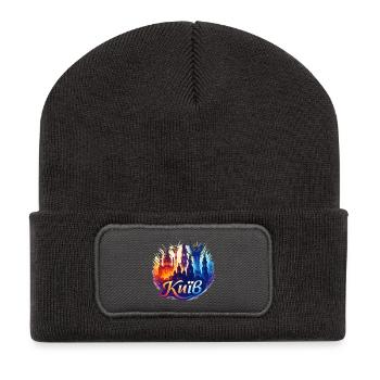 Kyiv Kyiv Capital Ukraine Gift - Recycled Patch Beanie - dark grey - Front