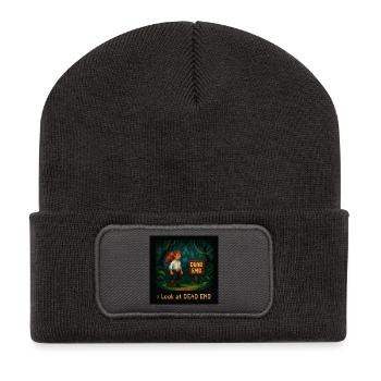 Look at Dead End - Recycelte Patch Beanie - Dunkelgrau - Vorne
