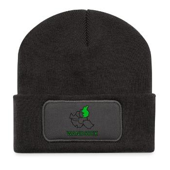 Wandsbek, a district of Hamburg - Recycled Patch Beanie - dark grey - Front