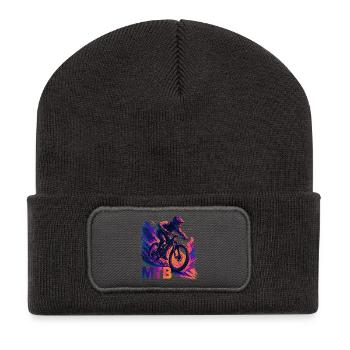 VTT VTT VTT Cadeau VTT - Beanie recyclé à patch - charbon - Devant