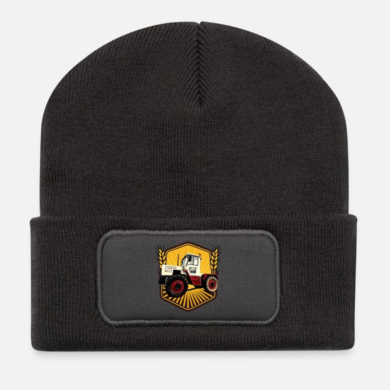 Kraftpaket auf Rädern - Recycelte Patch Beanie - Dunkelgrau
