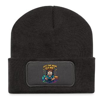 Gamerlife Shirt – Just one more game! - Recycled Patch Beanie - dark grey - Front