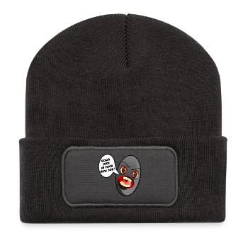BLACK OLIVE GOOD LUCK NEW JOB - Recycled Patch Beanie - dark grey - Front
