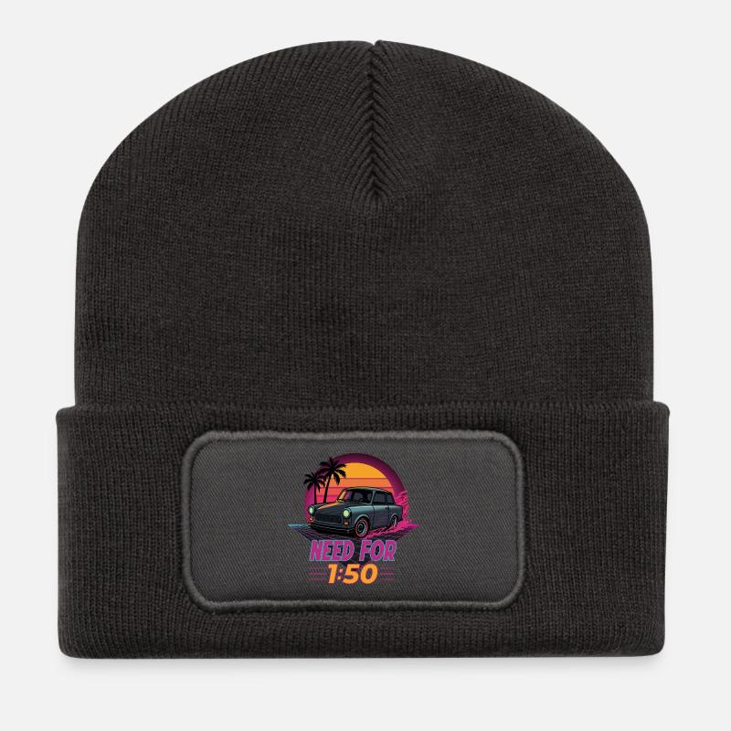 Need for 1:50 - Recycelte Patch Beanie - Dunkelgrau