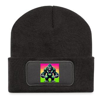 gorilla - Recycled Patch Beanie - dark grey - Front