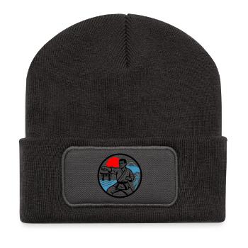 Karate Nature - Recycled Patch Beanie - dark grey - Front