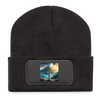 The world is full of wonders - Recycled Patch Beanie - dark grey - Front