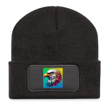 eagle - Recycled Patch Beanie - dark grey - Front