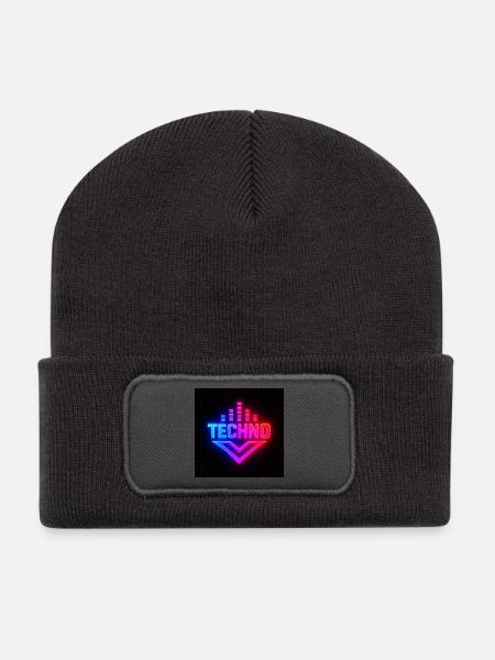 7DCA7929-DAAC-4294-B537-9254907F7B70 - Beanie recyclé à patch - charbon